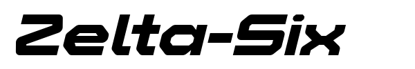 Zelta-Six font preview